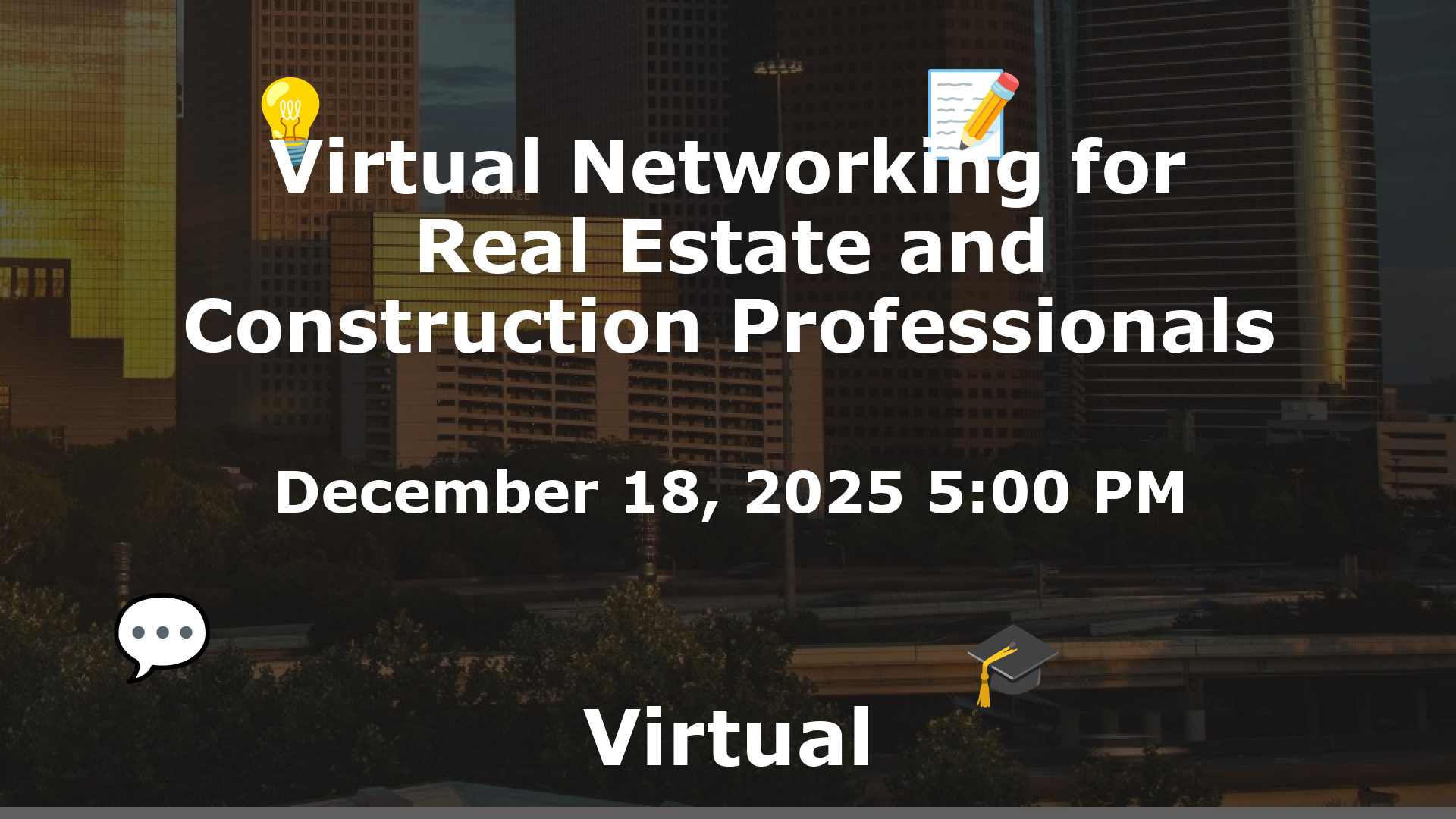 Virtual Networking for Real Estate and Construction Professionals event image
